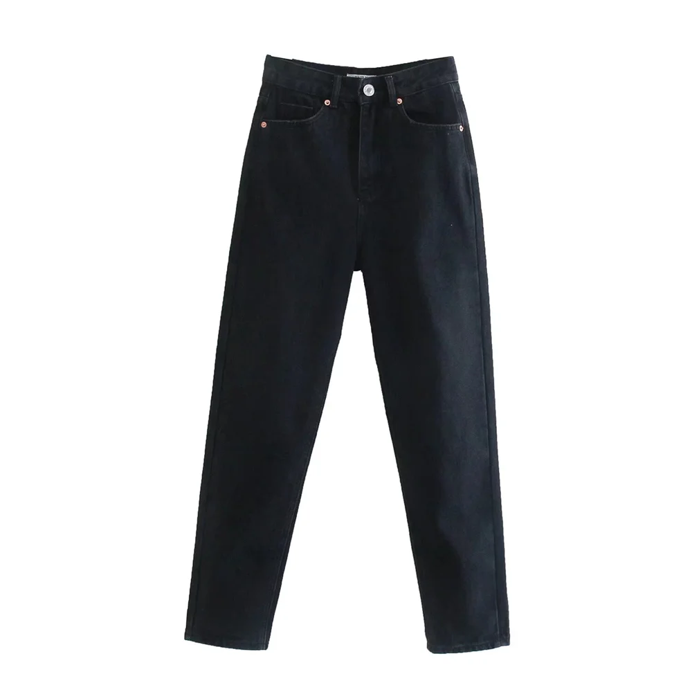 2024 Spring New Women's Fashion and Elegance Versatile Loose and Comfortable Straight leg Jeans