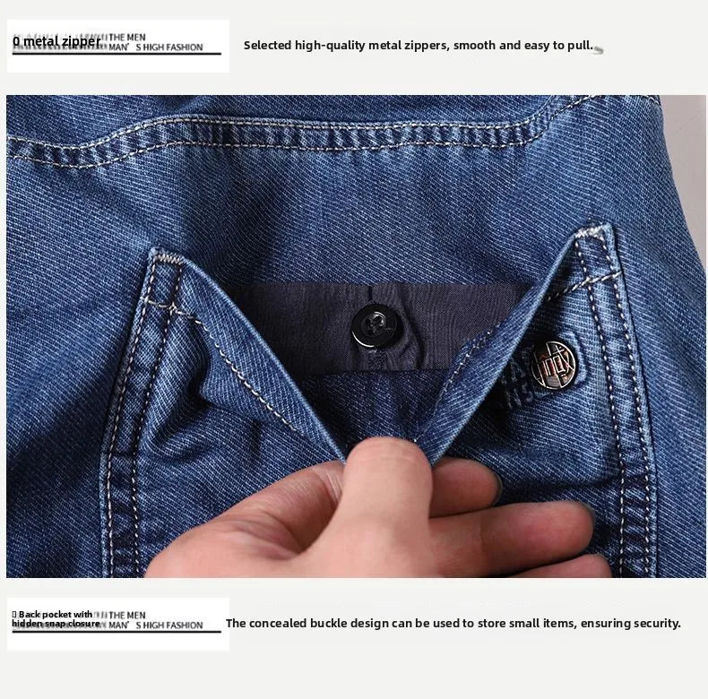 Men's New Fashion Business Jeans for Autumn and Winter Classic Style Casual Stretch Slim Jeans Men's Brand Jeans Jeans Pants