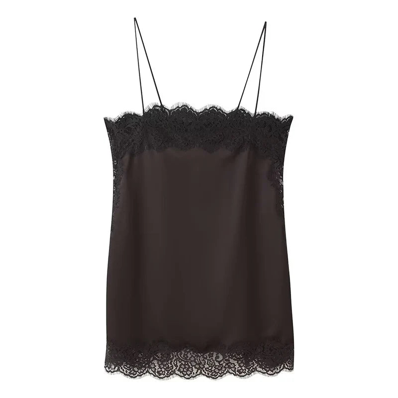 Women's Tops Spring 2026 New Blouses Fashion Tube Top Slim Sling Lace Camis Tops Women Summer Street Travel Holiday Youth Blouse