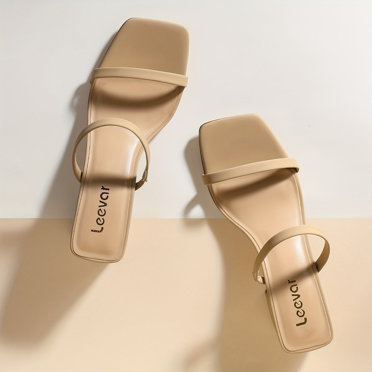 Square Toe Heeled Sandals For Women, Women's Low Block Heels Sandals, Ankle Strap Chunky Heels For Party Wedding Dress Shoes