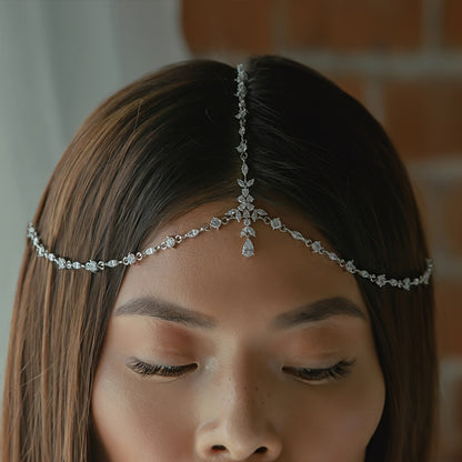 Luxurious Rhinestone Bridal Headband - Elegant Hair Accessory For Wedding Dress, Tiara Style, College Fashion, Bridal Hairpiece