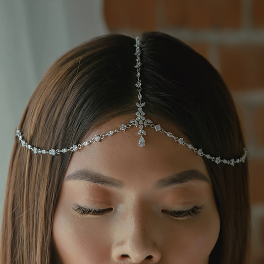 Luxurious Rhinestone Bridal Headband - Elegant Hair Accessory For Wedding Dress, Tiara Style, College Fashion, Bridal Hairpiece
