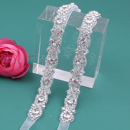 1pc Elegant Rhinestone Waistband Bridal Wedding Dress Accessories