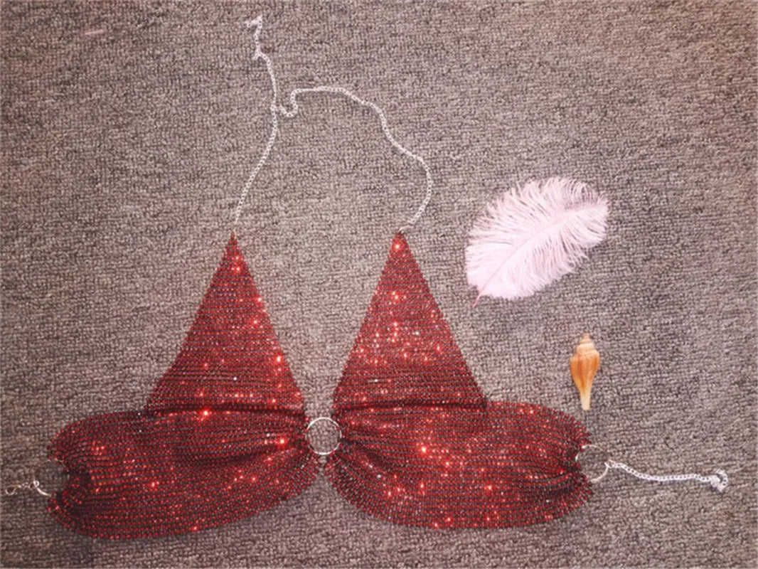 Sexy black White Summer crop top women festival Beach club outfits Party tank top t shirt woman Halter Rhinestones tops topy Hot