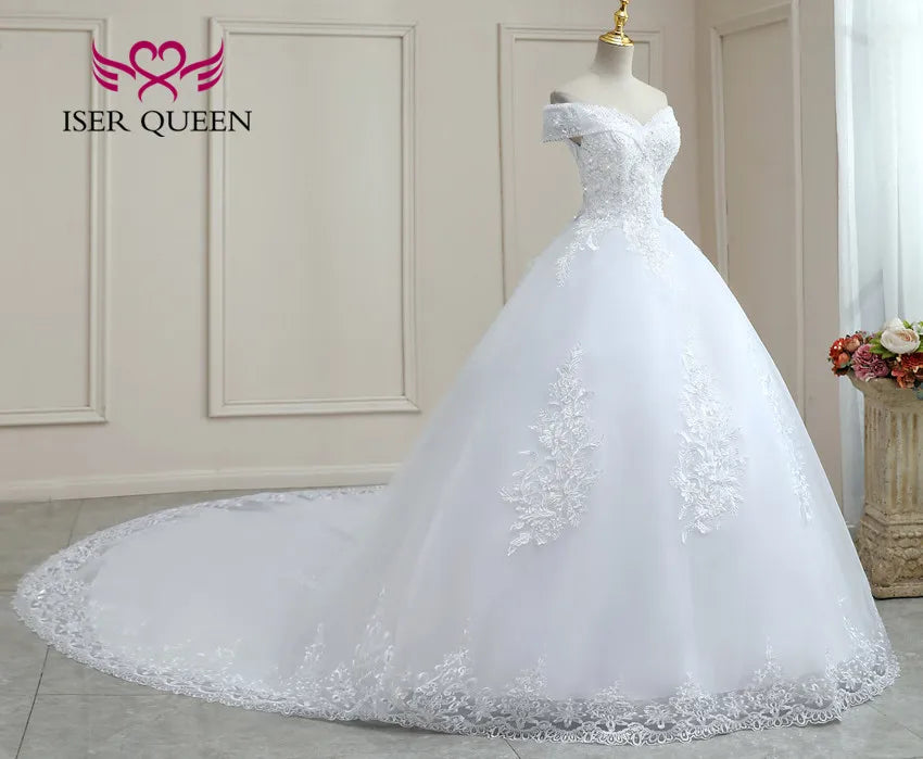 Customized V neck Beautiful Lace Appliques BOHO Wedding Dress Embroidery On Net White Plus Size Wedding Dresses Women WX0267