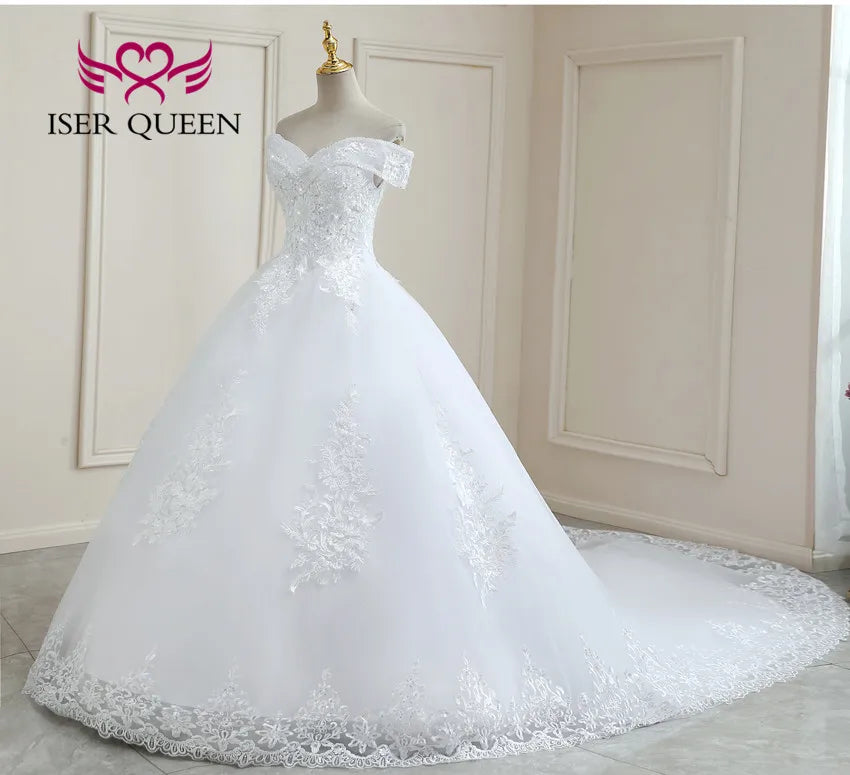 Customized V neck Beautiful Lace Appliques BOHO Wedding Dress Embroidery On Net White Plus Size Wedding Dresses Women WX0267