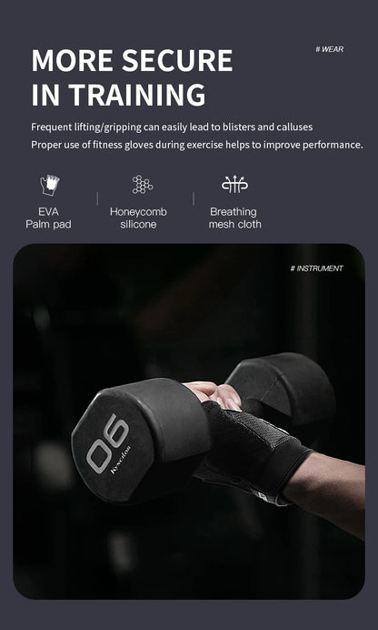 Gym Gloves Heavyweight Sports Exercise Weight Lifting Gloves Body Building Training Sport Fitness Gloves For Fiting Cycling