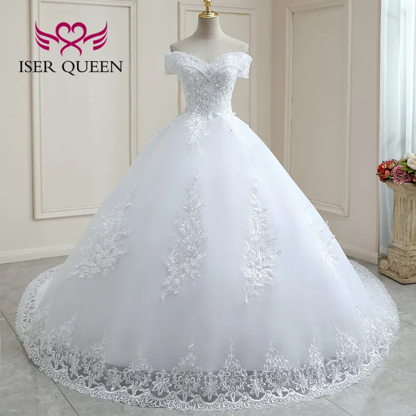 Customized V neck Beautiful Lace Appliques BOHO Wedding Dress Embroidery On Net White Plus Size Wedding Dresses Women WX0267