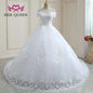 Customized V neck Beautiful Lace Appliques BOHO Wedding Dress Embroidery On Net White Plus Size Wedding Dresses Women WX0267