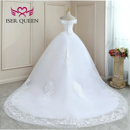 Customized V neck Beautiful Lace Appliques BOHO Wedding Dress Embroidery On Net White Plus Size Wedding Dresses Women WX0267