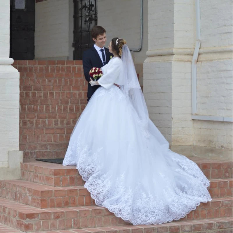 HW091 Customized Sweetheart Applique Lace Vintage Bridal Wedding Dress Princess Wedding Dresses Bridal Gown vestidos de noivas