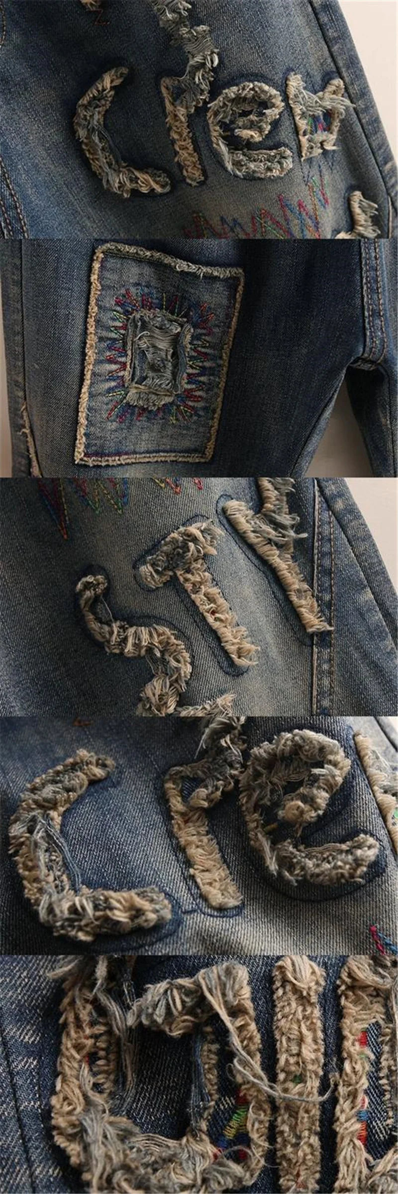 Jeans Woman High Waist Spring Summer Retro Embroidery Denim Trousers Ladies Elastic Waist Harem Pants Loose Jean Femme Pant 124