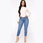 2025 New Women's High Waist Slim Jeans Fashion Casual Stretch Denim Pencil Pants