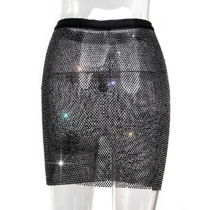 Sexy black White Summer crop top women festival Beach club outfits Party tank top t shirt woman Halter Rhinestones tops topy Hot