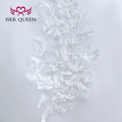 Customized V neck Beautiful Lace Appliques BOHO Wedding Dress Embroidery On Net White Plus Size Wedding Dresses Women WX0267