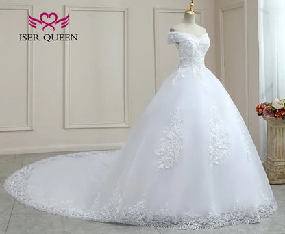 Customized V neck Beautiful Lace Appliques BOHO Wedding Dress Embroidery On Net White Plus Size Wedding Dresses Women WX0267