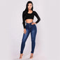 2025 New Women's High Waist Slim Jeans Fashion Casual Stretch Denim Pencil Pants