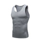 Men's Gyms Clothing Sports Fitness Tank Top Quick Dry Vest Workout Running Sportswear Tops Round Neck Sports Shirt