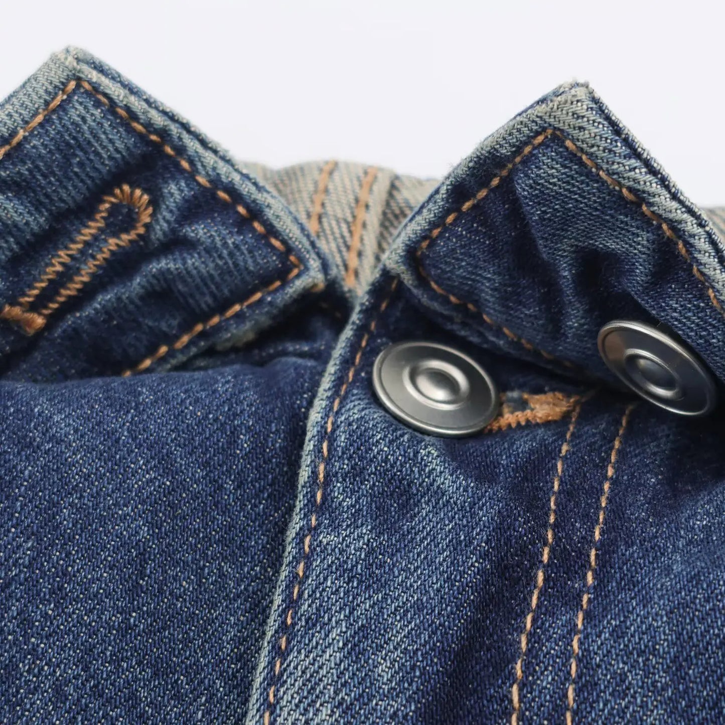 HH Women's 2025 New Fashion Retro Versatile Mid-Waist Turn-Down Jeans Female High Street Casual Ripped Decorative Wide Leg Pants