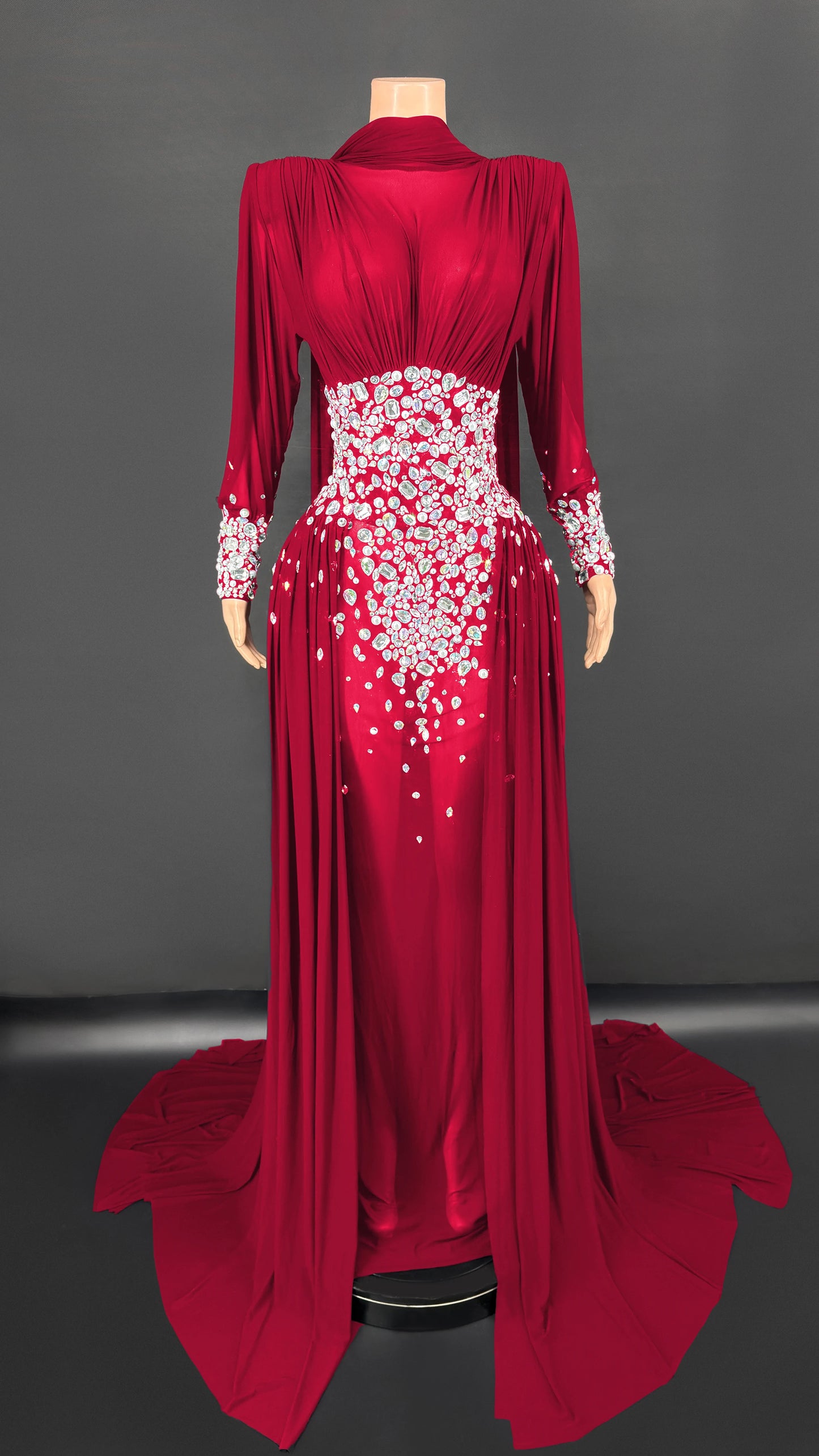 ZD Customized Prom Dresses 2025 One Shoulder Evening Dress Mother Gowns Long Sleeves Beads Crap Pleated Wedding Party Dresses