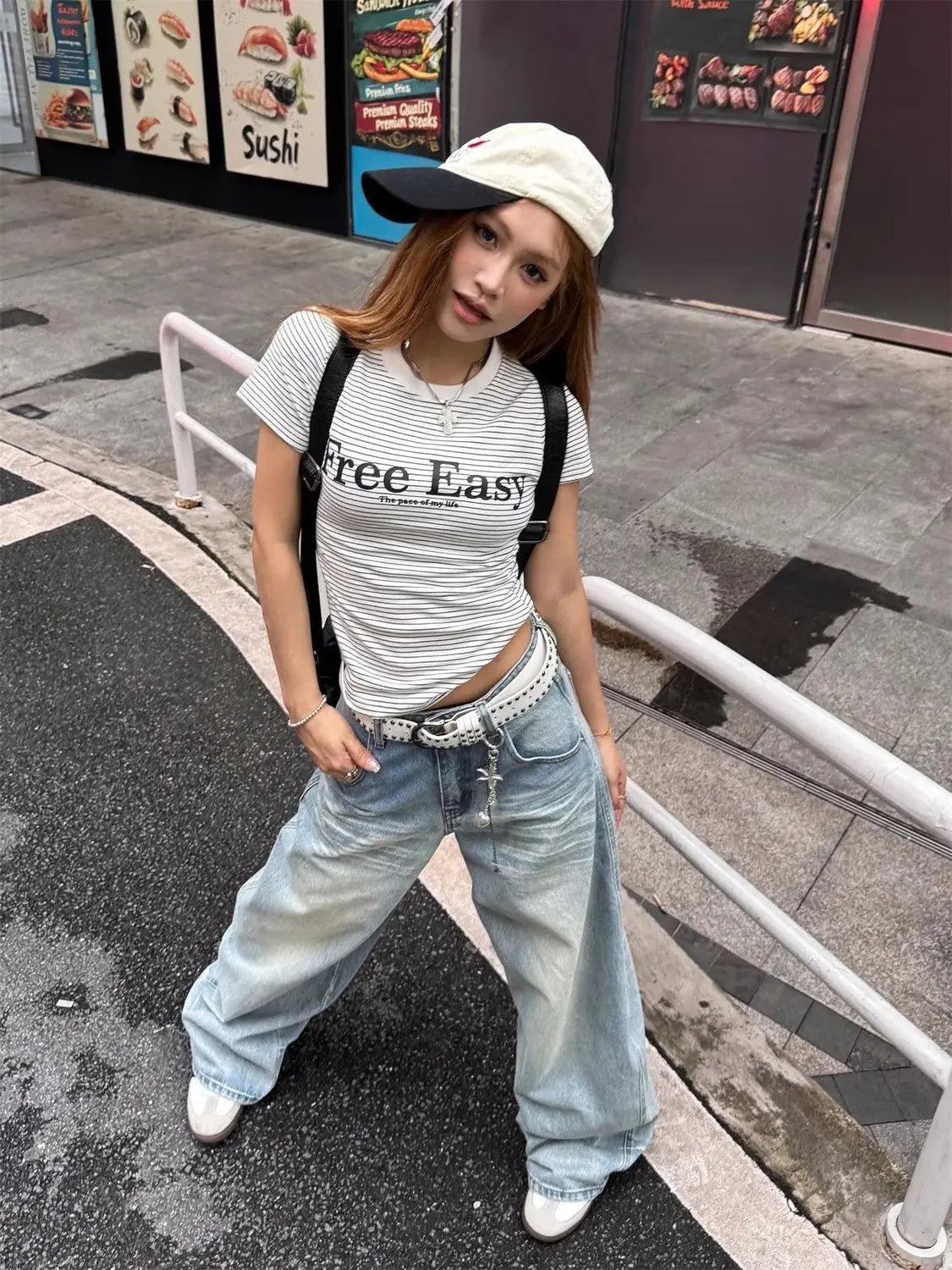 Baggy Jeans Women's Clothing Street Hip Hop Vintage High Waisted Jeans Wide Leg Casual Blue Jeans for Women Pants