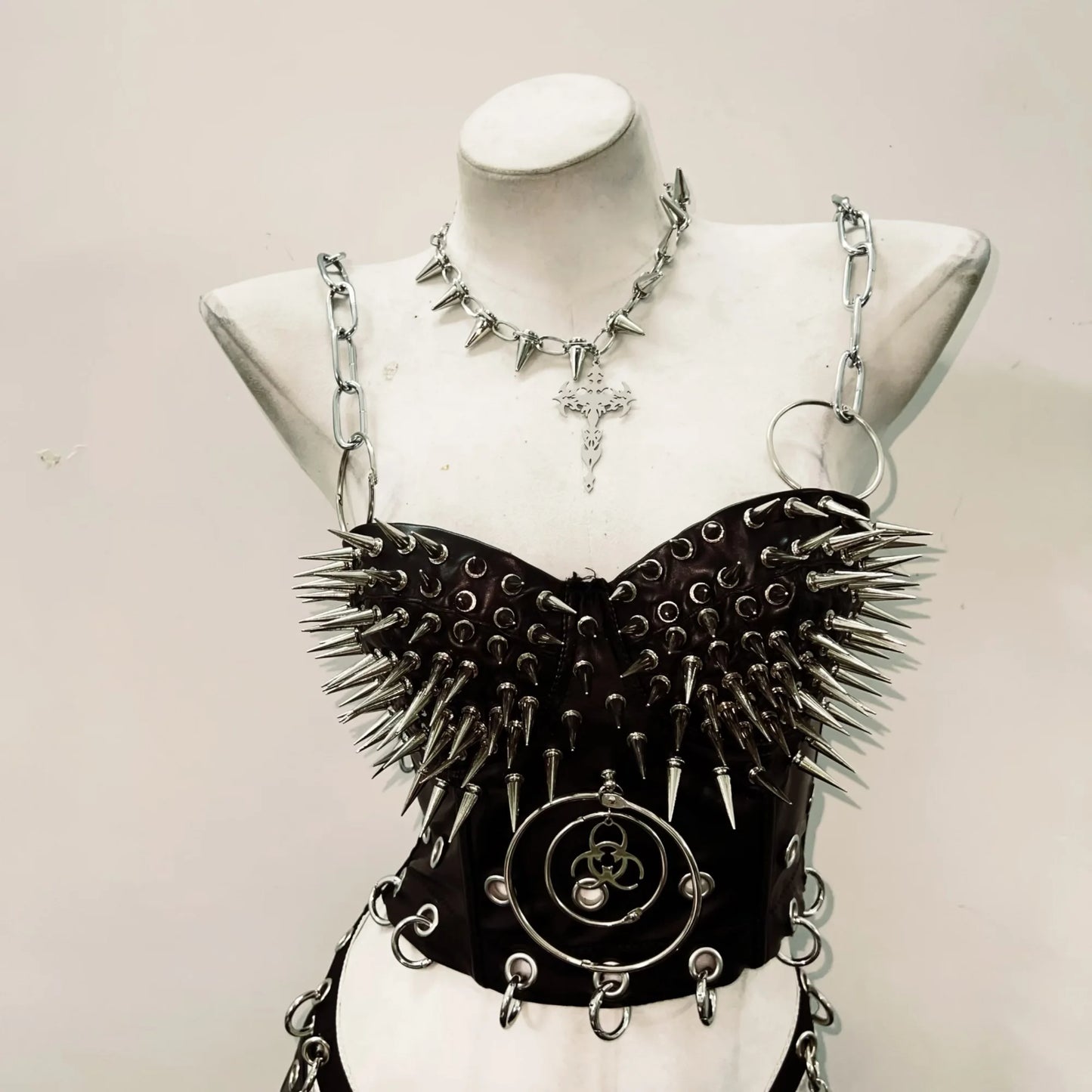 Rivets Tank Tops gothic clothes y2k crop top Cross Tops Gothic Tank Tops Punk Tank Tops Skull top vintage tops y2k fashion