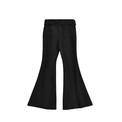 Women's Black Jeans Flare Pants Y2k Retro Emo 2000s Streetwear Fashion Trousers Harajuku Wide Yoga Pants 90s Aesthetic Clothes