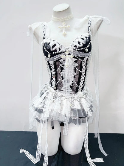 vintage tops  fairy grungey2k crop topLolitaTank Tops Kawaii Tank Tops Gothic Tank Tops gothic clothes e girl clothes Lace Tops