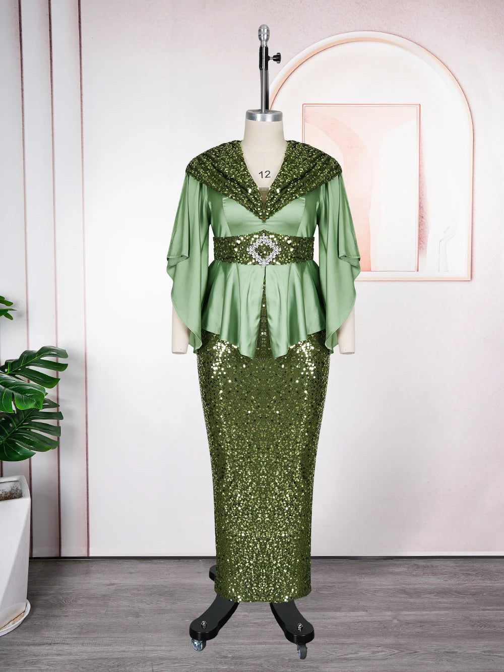 Plus Size Evening Dresses for Women African Luxury Gown Elegant Turkey Muslim Wedding Party Long Dress Ankara Sequin Robe 2026