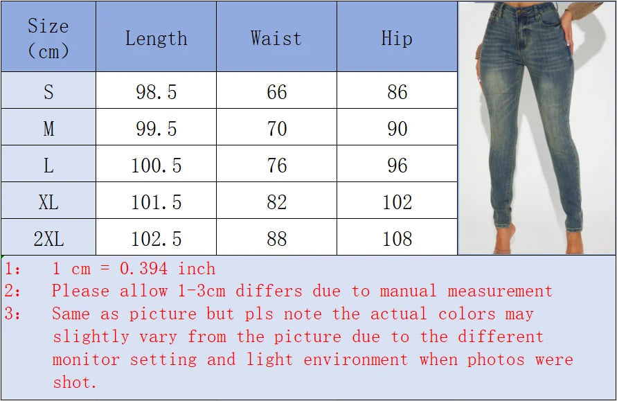 High Waisted Skinny Jeans Woman Clothes Vintage Wash Slim Fit Ideal for Casual Outings Street Fashion Trendy Looks