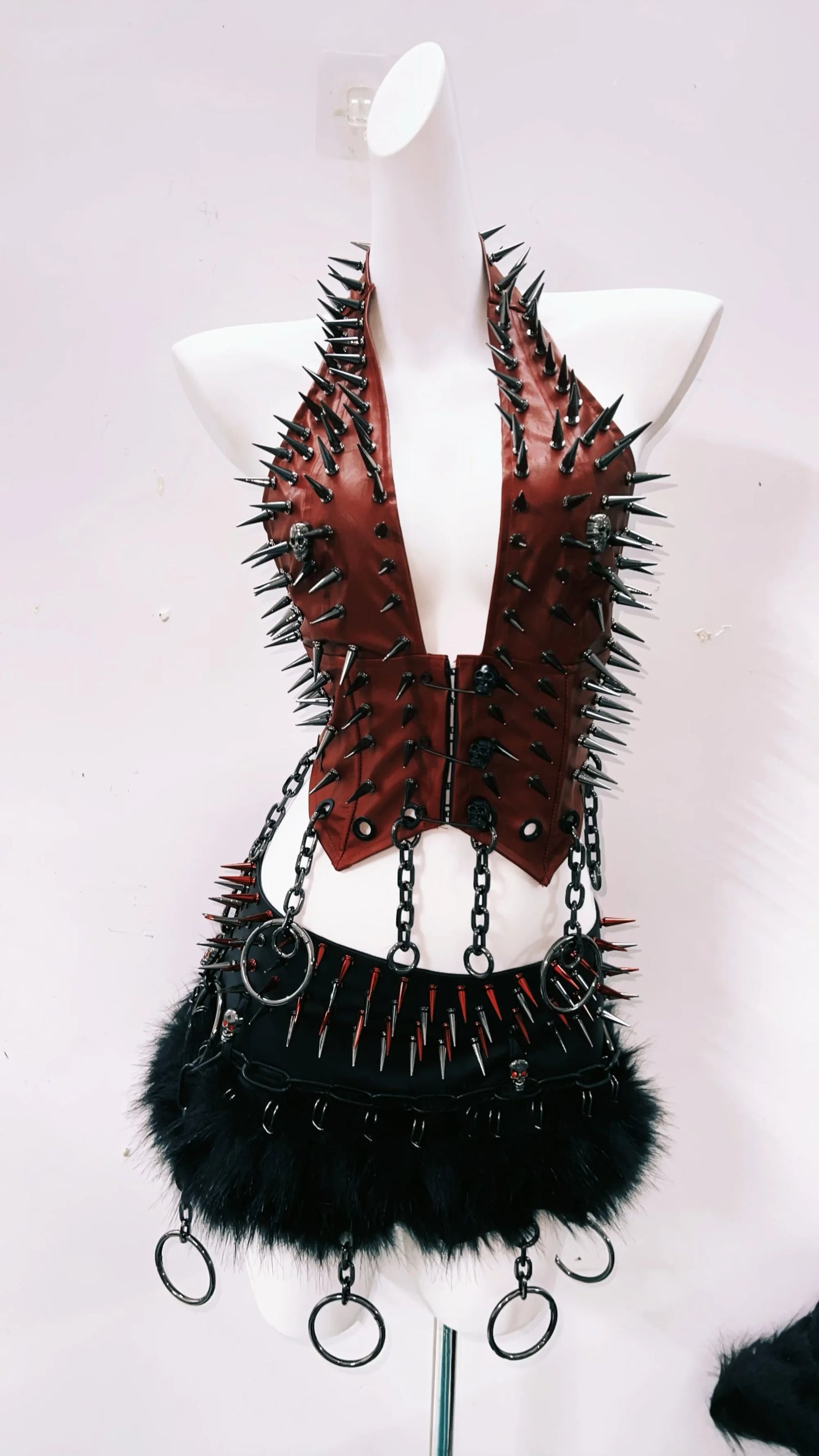 Gothic Tank Tops Punk Tank Tops halter topy2k clothes y2k crop top gothic clothes y2k top rivetTank Tops Skull top vintage tops