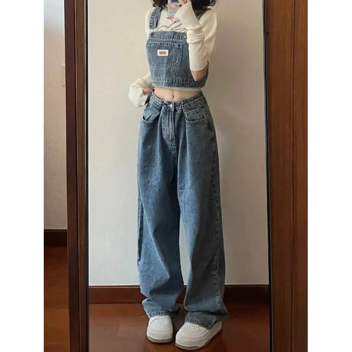 Women's Pants Vintage Denim Newjeans Baggy Jeans Woman High Waist Female Clothing Korean Fashion Streetwear Y2k Clothes