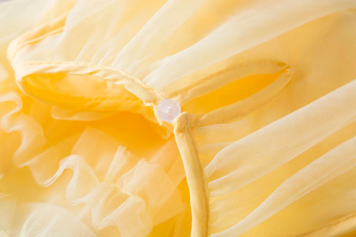 Toddler Girl Princess Dress Pink Flower Decorated Sleeveless Gauze Dress Elegant Girl Wedding Party Dress for Party