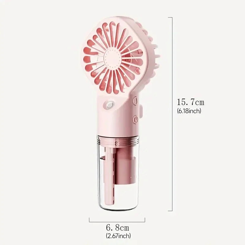 Xiaomi Summer Portable Handheld Misting Fan Operated USB Rechargeable Mini Face Steamer Fan for Sport Outdoor