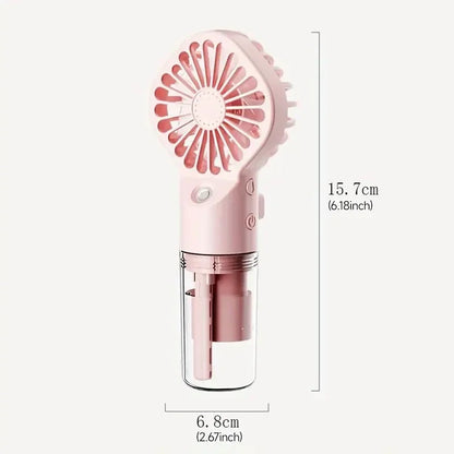 Xiaomi Summer Portable Handheld Misting Fan Operated USB Rechargeable Mini Face Steamer Fan for Sport Outdoor
