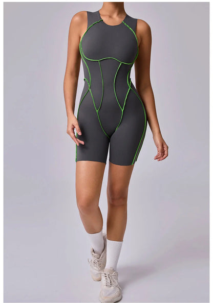 Yoga Clothes Set Workout Jumpsuits Sports Outfits Fitness Sportswear Women Tracksuit Push Up Rompers Gym Bodysuits Athletic Wear