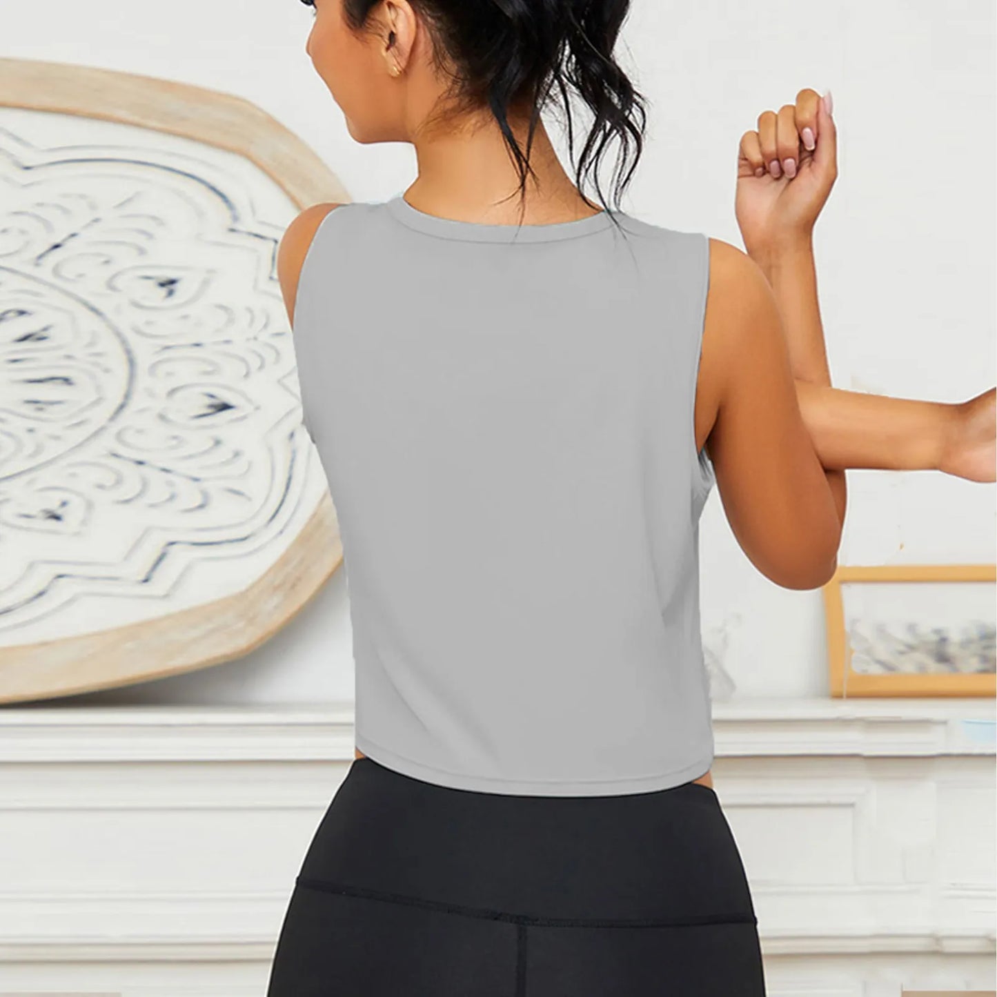 Sports Shirt Vest Loose Seamless Breathable Quick Drying Top Gym Running Fitness Yoga Clothing Lightweight Tops For Women