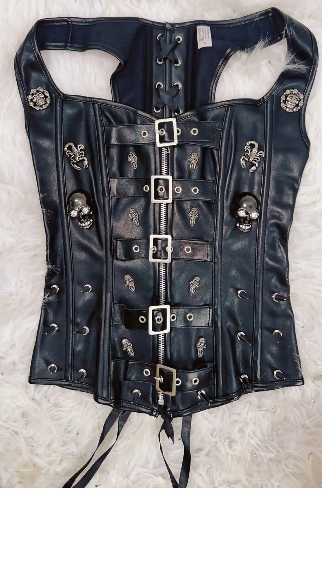 Skull Tank Tops Rivets Tank Tops Gothic Tank Tops Punk Tank Tops gothic clothes y2k clothes y2k fashion bustier top vintage tops