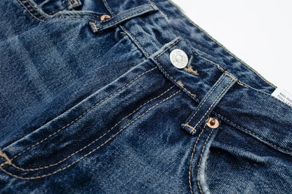 HH Female Fashion Denim Jeans Loose Solid Long Pants With Gradient All Match Streetwear Mujer Casual Baggy Chic Trousers