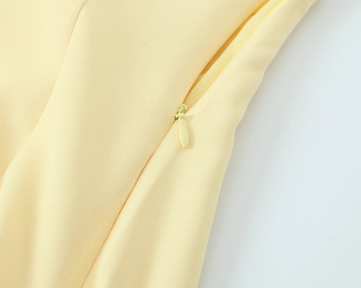 HH Women's New Fashion Mini Dress White Black V-Neck Backless Zipper Decorate Female Summer Sexy Chic Sleeveless Dresses