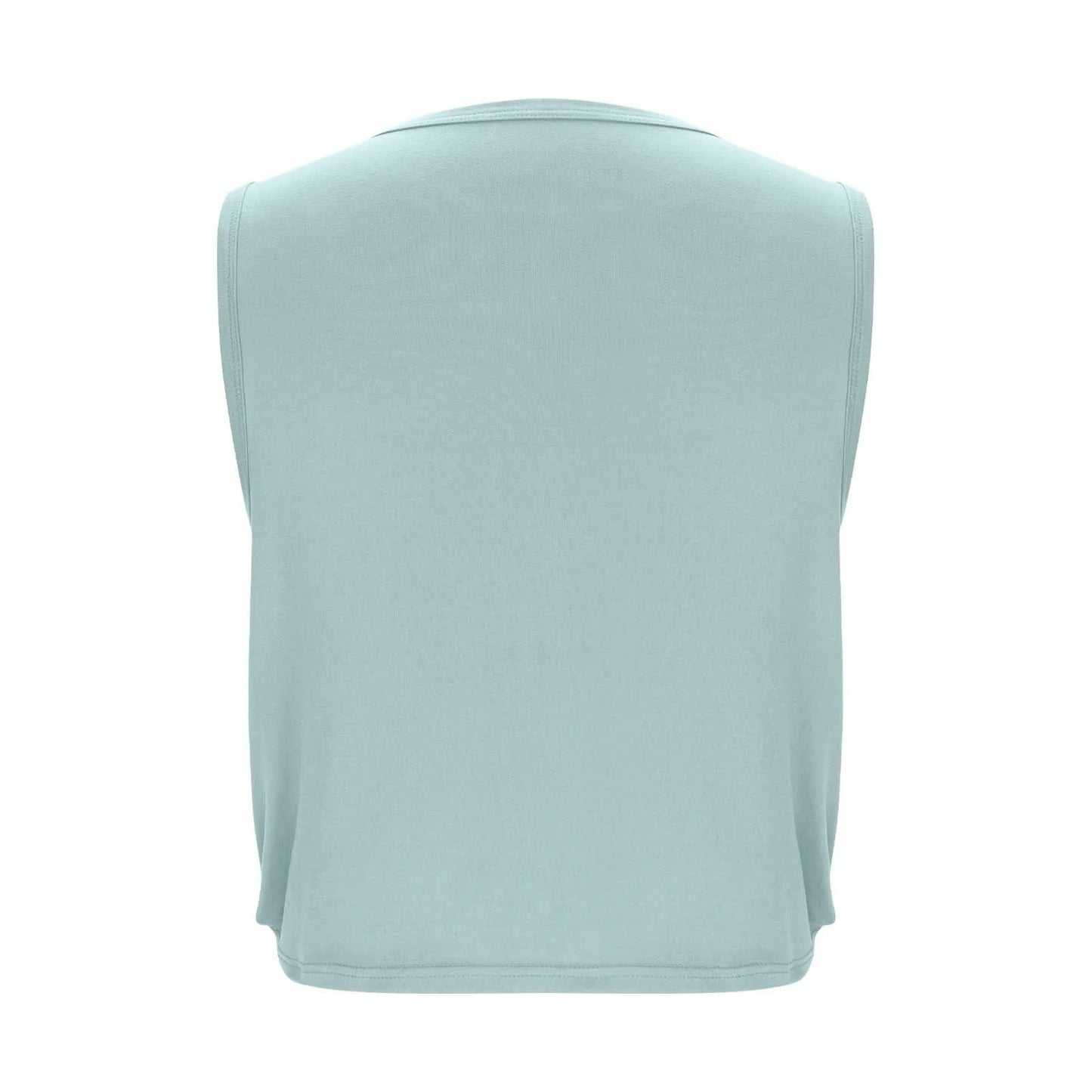 Women Sleeveless Yoga Tops Breathable Blouse Cover Up Gym Workout Cool T-Shirt Running Short Tank Crop Top Athletic Vest