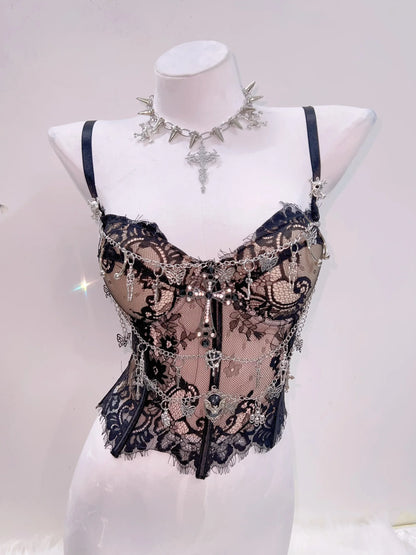 y2k Tops harajuku fashionPunk Tank Tops Cross Tank Tops y2k clothes y2k crop top gothic clothese girl clothes  Gothic Tank Tops