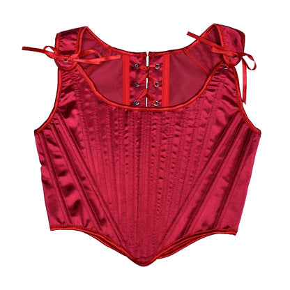 Corset Tops for Women Renaissance Boned Overbust Bustier Corset Top