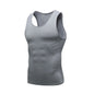 Men's Gyms Clothing Sports Fitness Tank Top Quick Dry Vest Workout Running Sportswear Tops Round Neck Sports Shirt