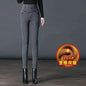 Elastic Waist Jeans Women New Fashion High-waist Stretch Pants Versatile Casual Pencil Solid-color Trousers