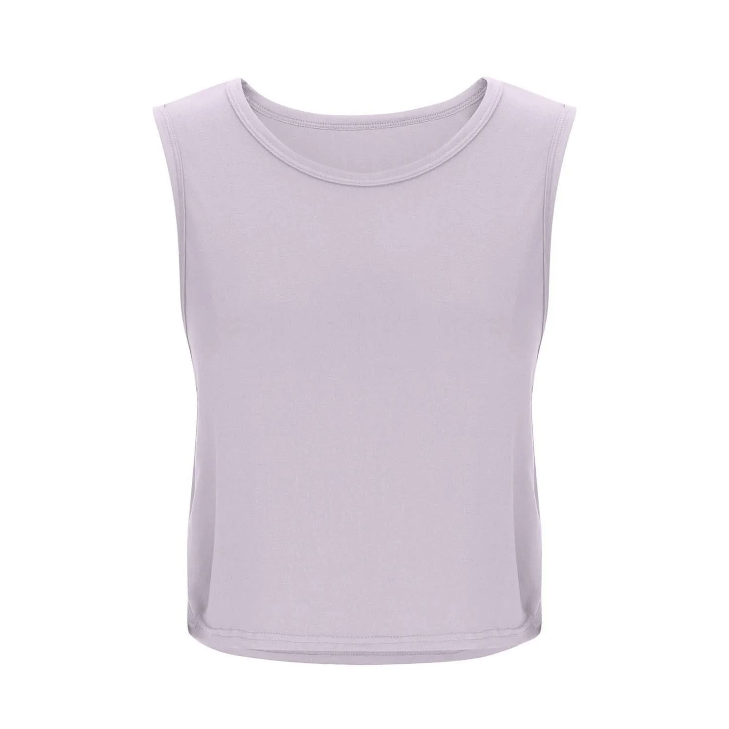 Women Sleeveless Yoga Tops Breathable Blouse Cover Up Gym Workout Cool T-Shirt Running Short Tank Crop Top Athletic Vest