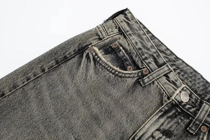 HH Jeans For Women 2023 Worn In All Seasons Denim 4 Colors Long Trousers Female Cool High Street Women's Wide Leg Pants