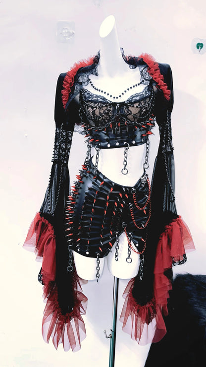 y2k fashion bustier topy2k crop tops gothic clothes Rivet Tank Tops Gothic Tank Tops Punk Tank Tops vintage tops y2k clothes