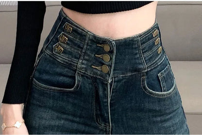 winter warm thick fleece woman's jeans with high waist jeans woman mom jeans women's jeans for women jean femme clothe black