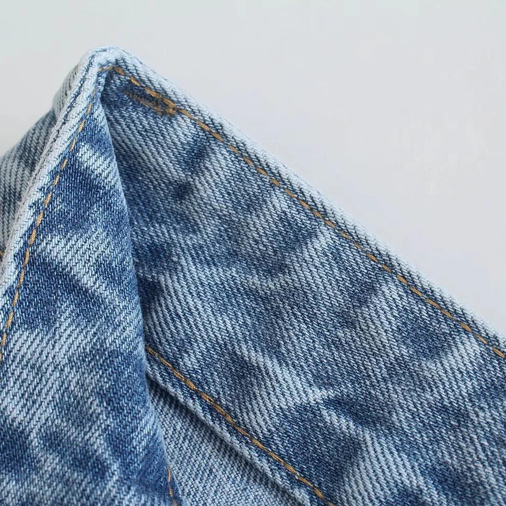 2024 Spring New Women's Fashion and Elegance Versatile Loose and Comfortable Straight leg Jeans